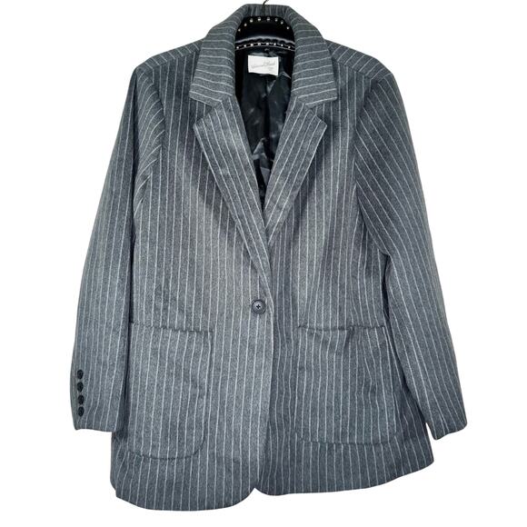 Universal Thread Women's Relaxed Fit Lined Pinstripe Blazer XXL - Picture 12 of 13